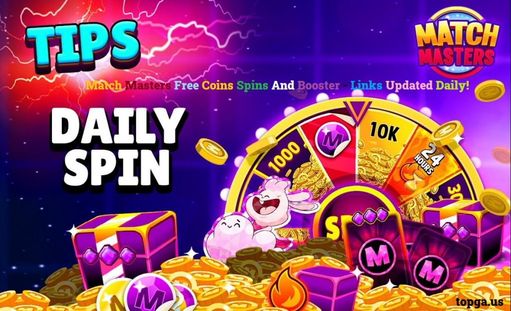 Match Masters Free Coins Spins And Booster - Links Updated Daily!